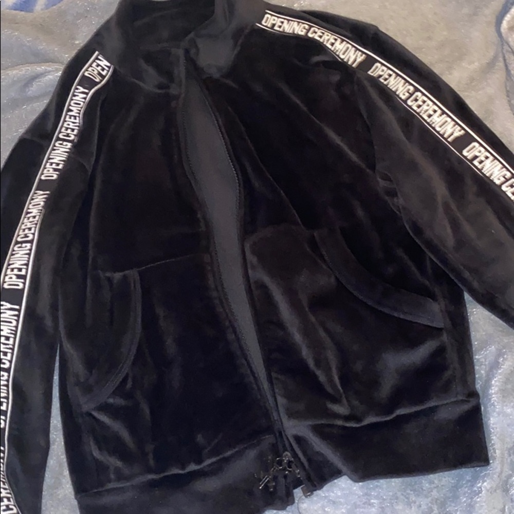 Opening Ceremony Velour Crop Jacket
